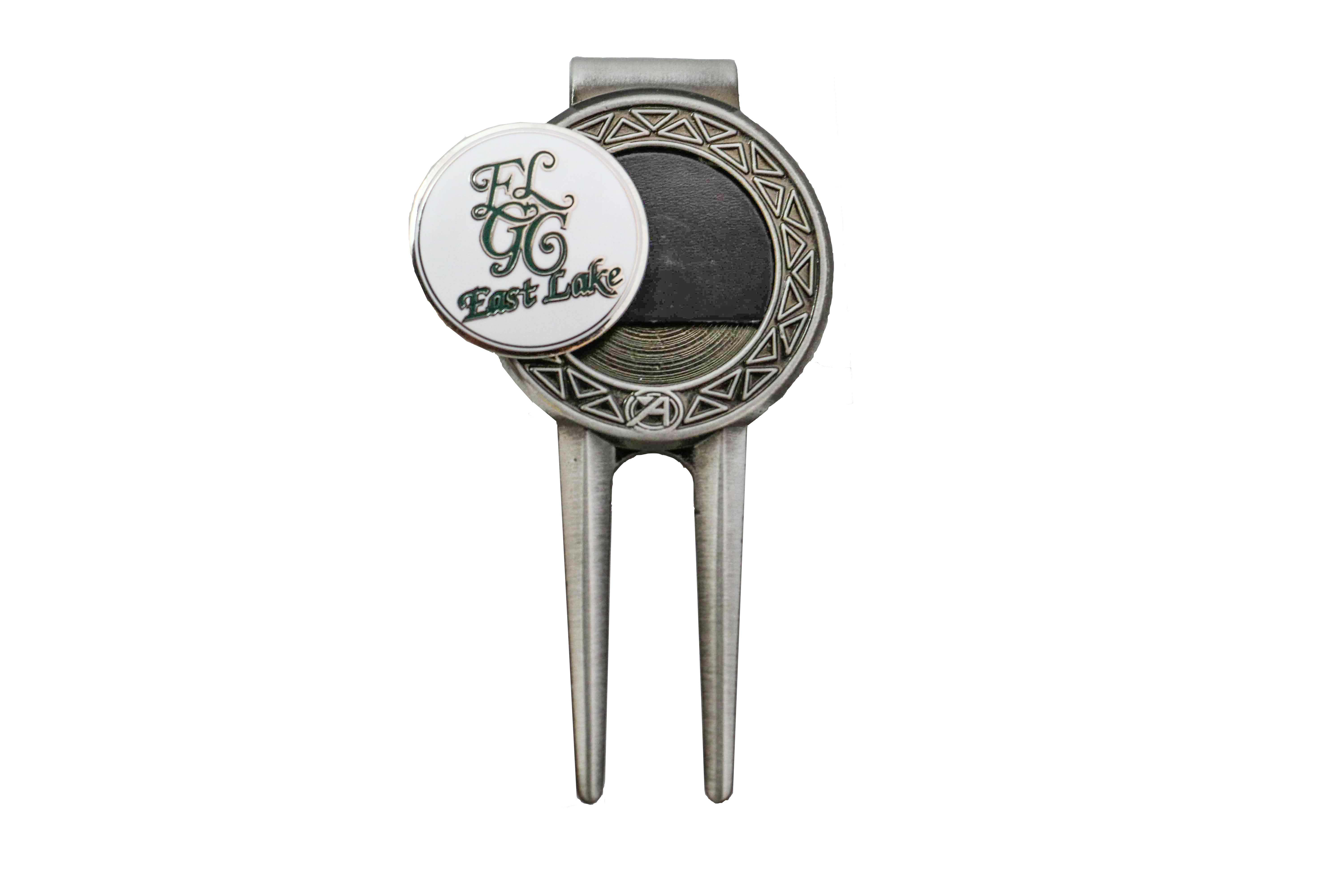 Divot Repair Tool with Removable Ball Marker East Lake Golf Club